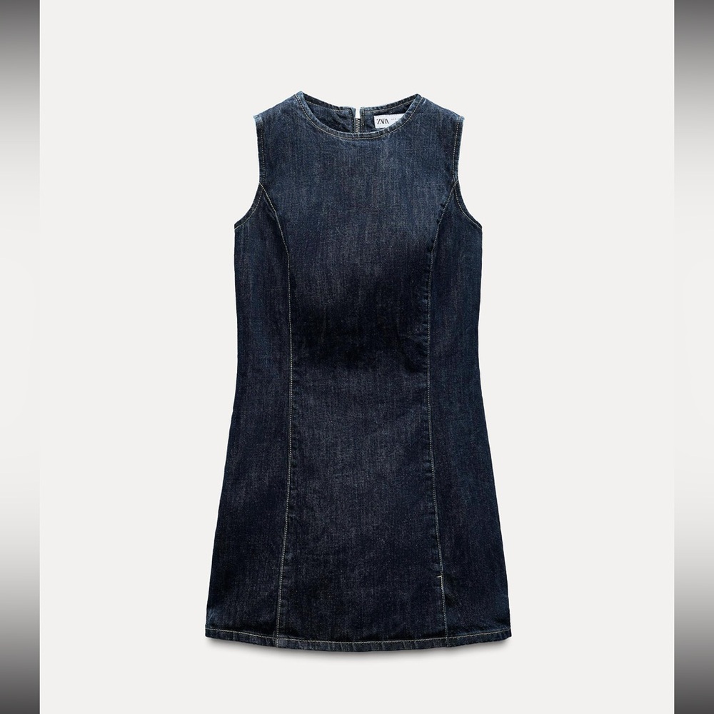 Zara TNF denim dress